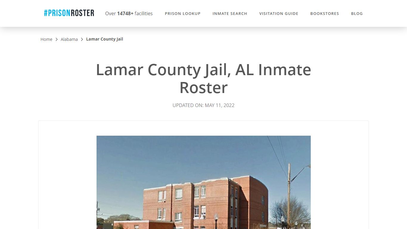 Lamar County Jail, AL Inmate Roster - Inmate Locator